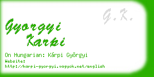 gyorgyi karpi business card