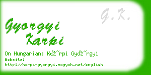 gyorgyi karpi business card